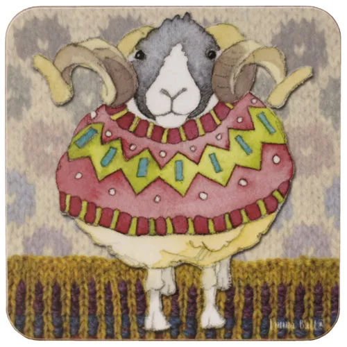 コースター Sheep in Sweaters 1