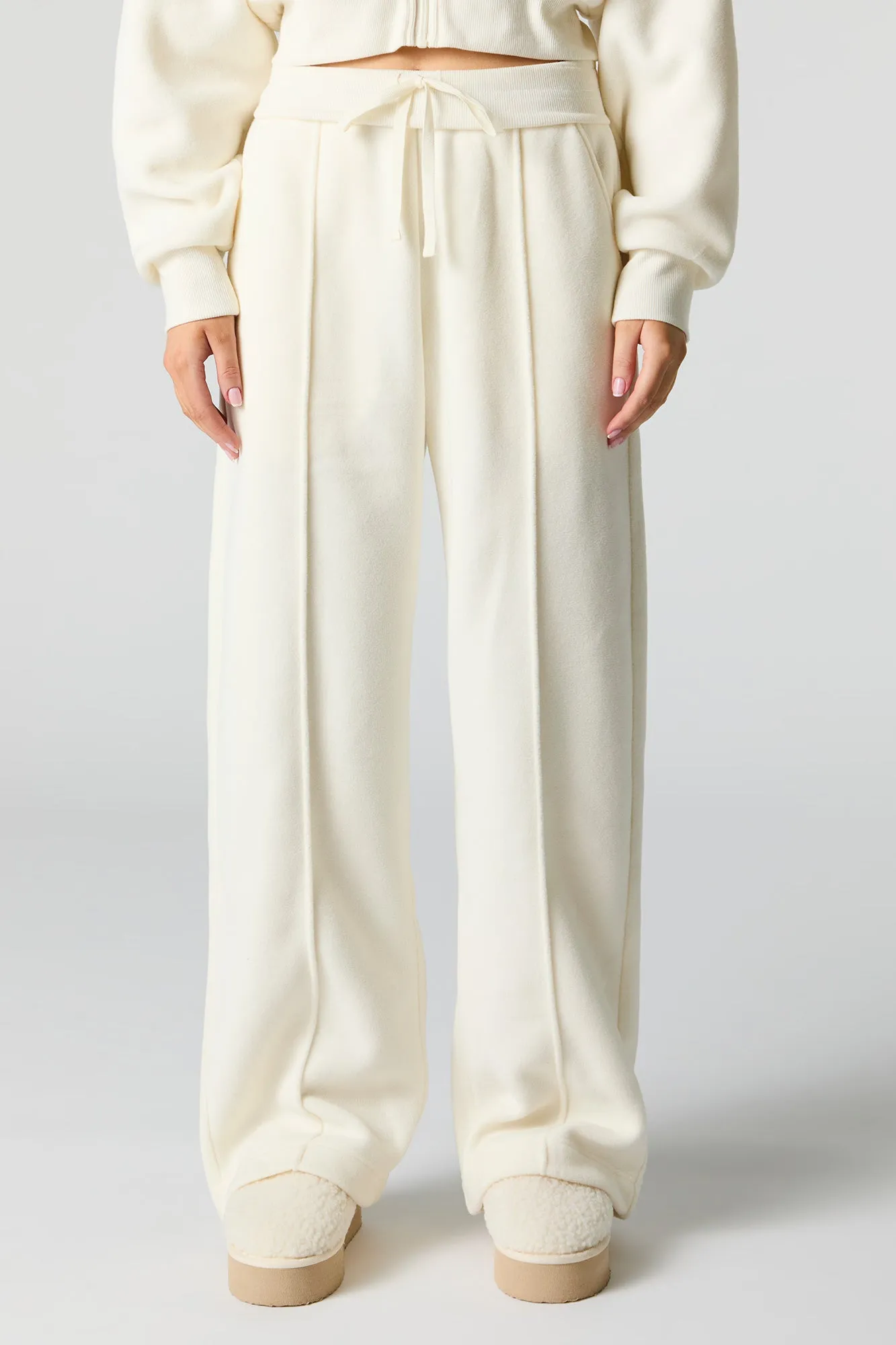 Active Polar Fleece Wide Leg Pant