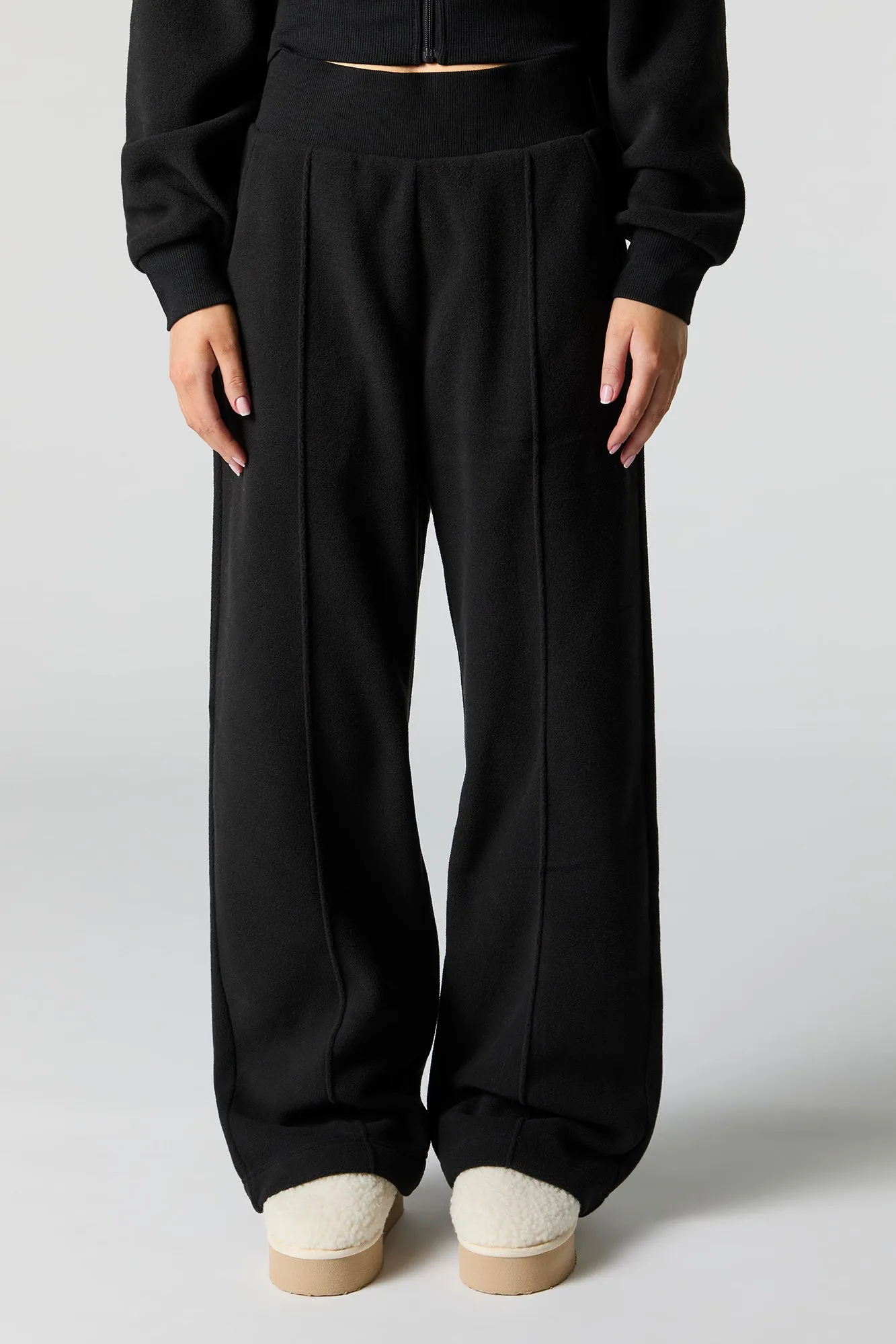 Active Polar Fleece Wide Leg Pant