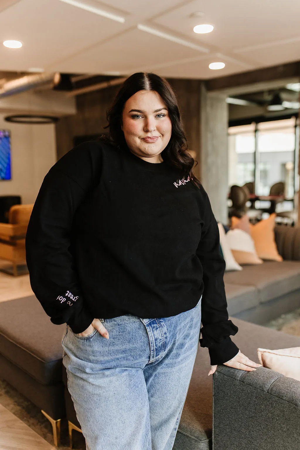 Ampersand You're Doing Great University Pullover