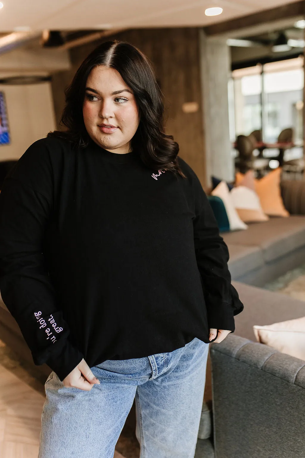 Ampersand You're Doing Great University Pullover