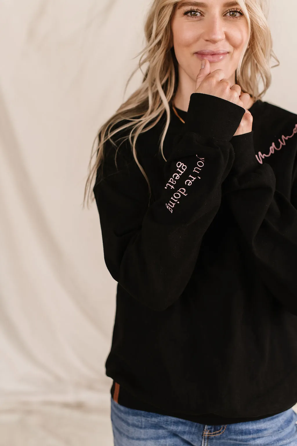 Ampersand You're Doing Great University Pullover