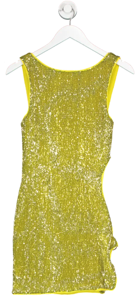 Camila Coelho Yellow Alana Mini Dress UK S