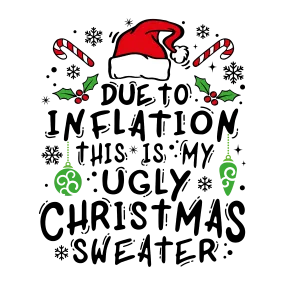 CHRISTMAS UGLY SWEATERS Red T-Shirt (Christmas Inflation)