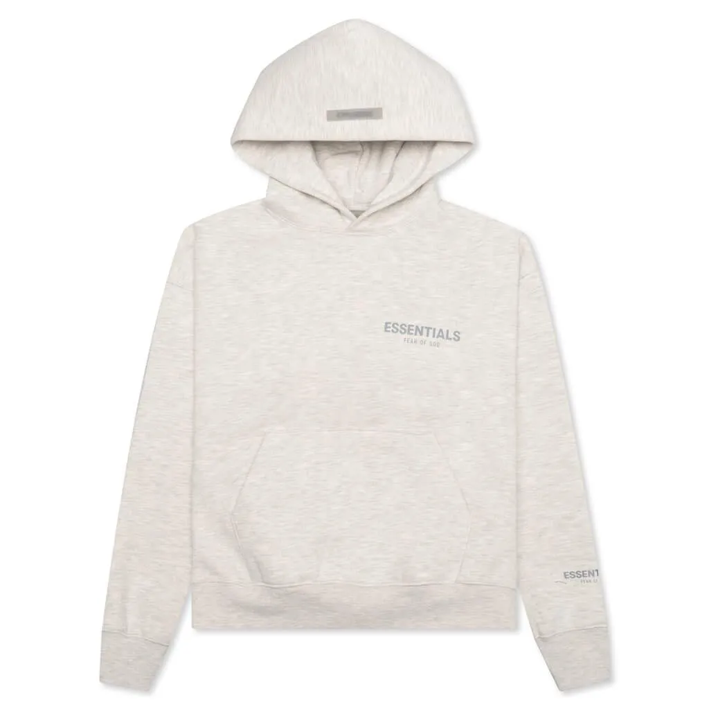 Essentials Kid's Pullover Hoodie - Light Heather Oatmeal