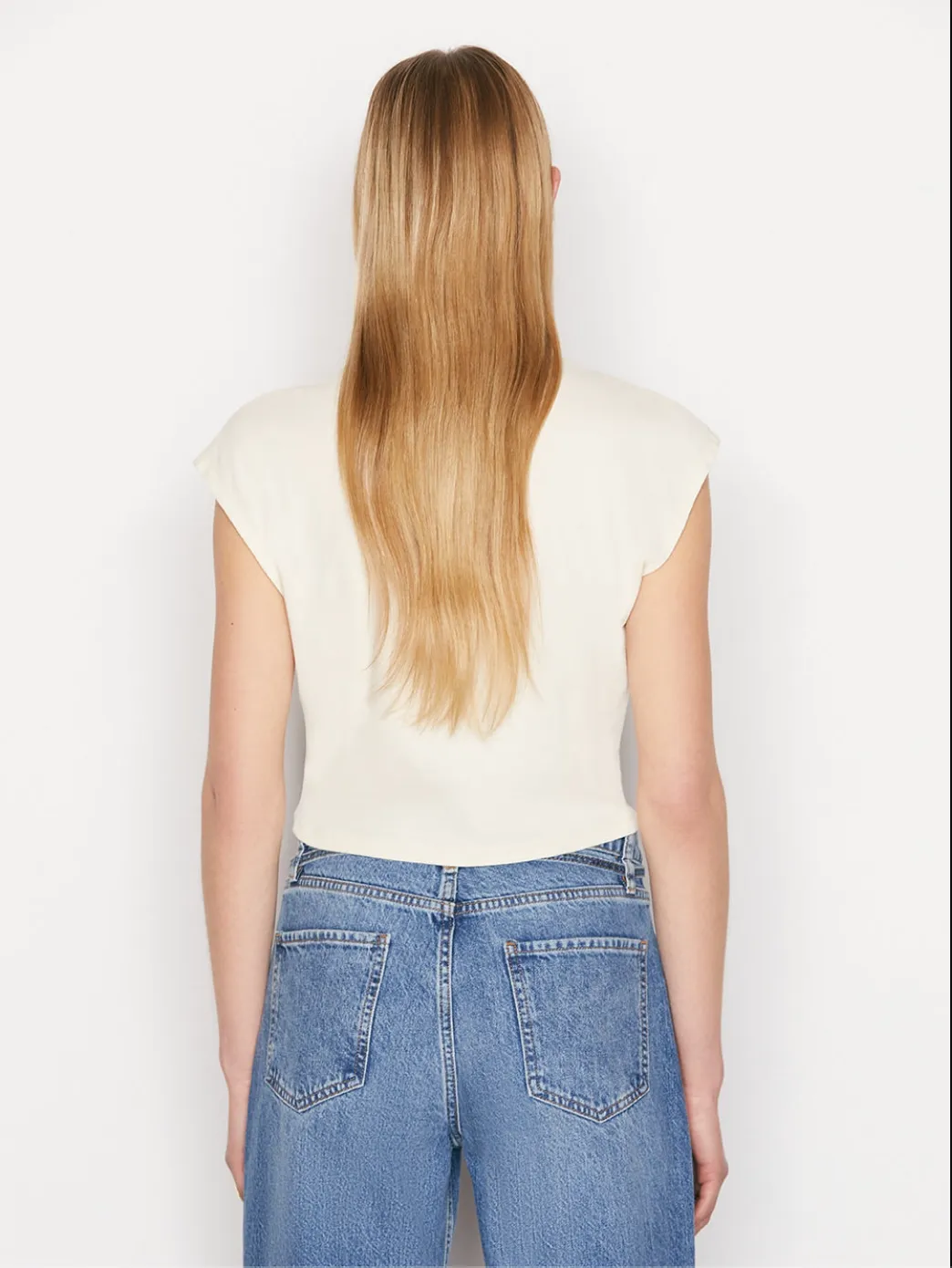 Frame - Cropped Mock Neck Top