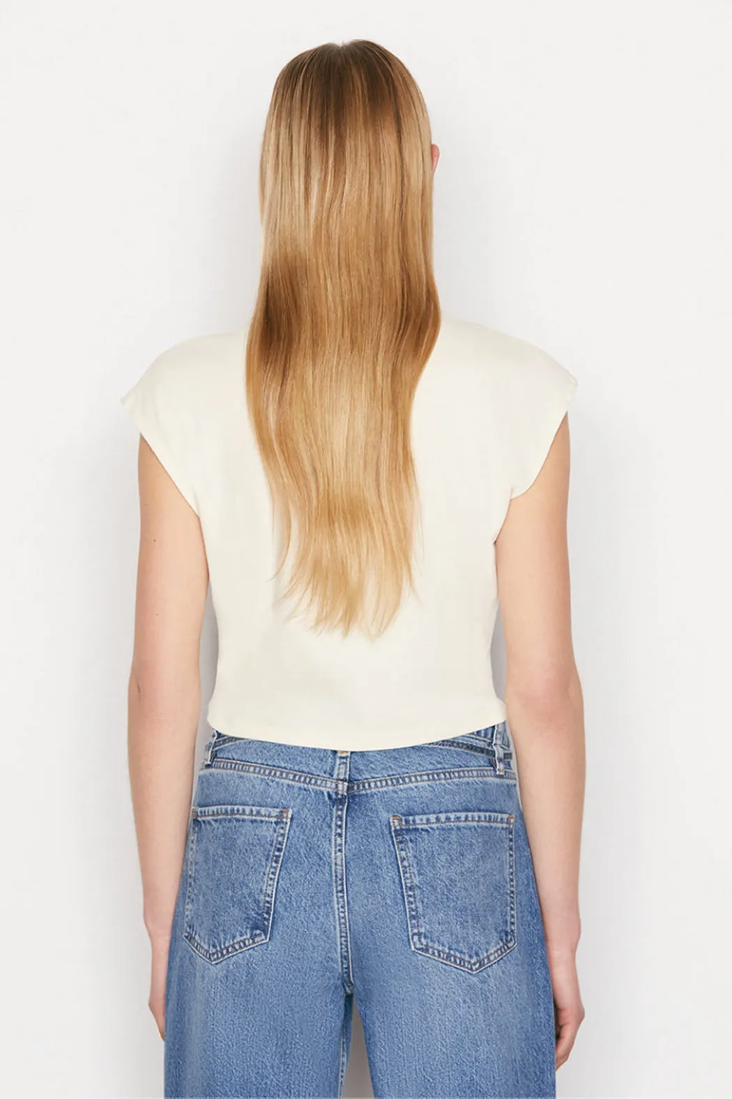 Frame - Cropped Mock Neck Top
