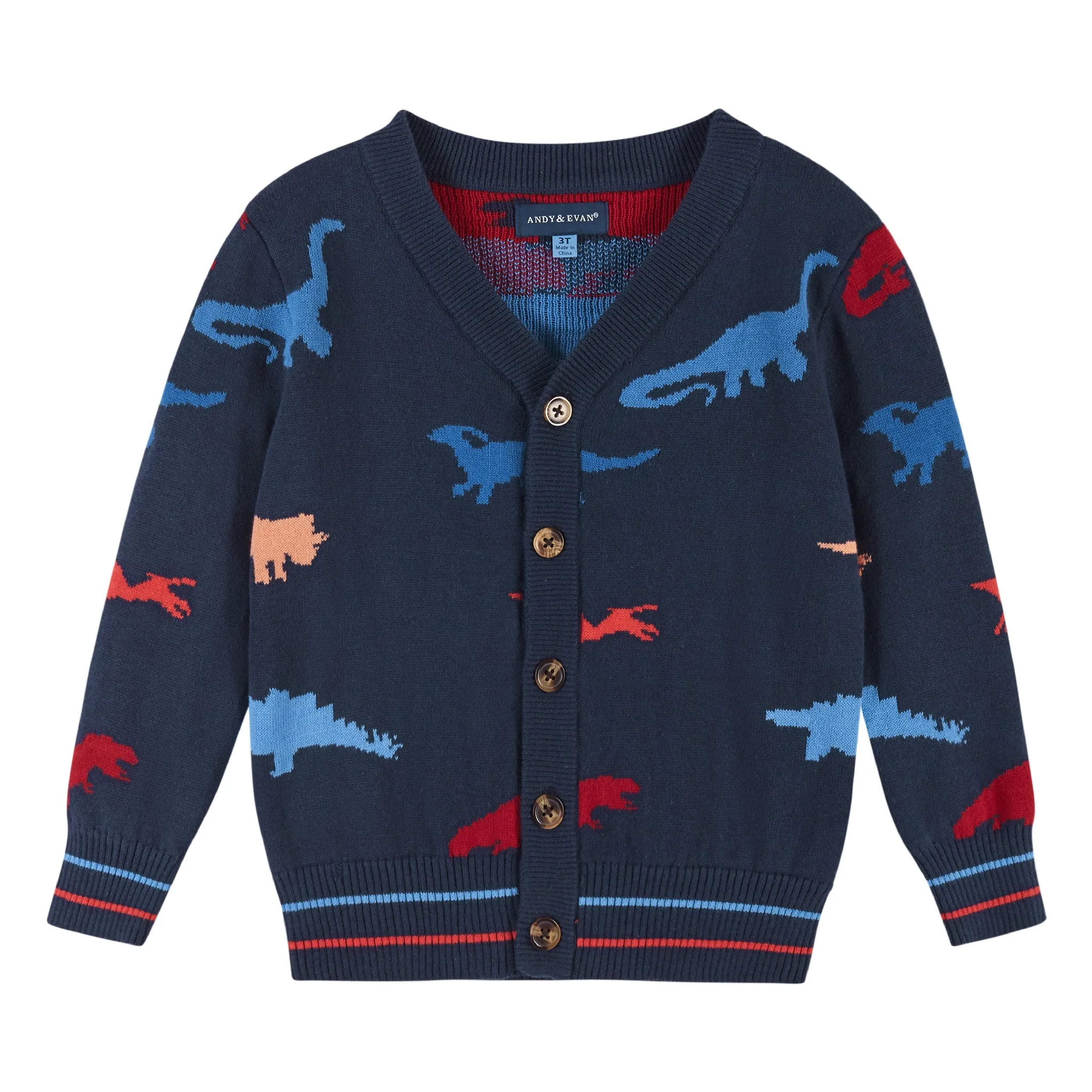 Infant 3-Piece Dino Cardigan Sweater Set