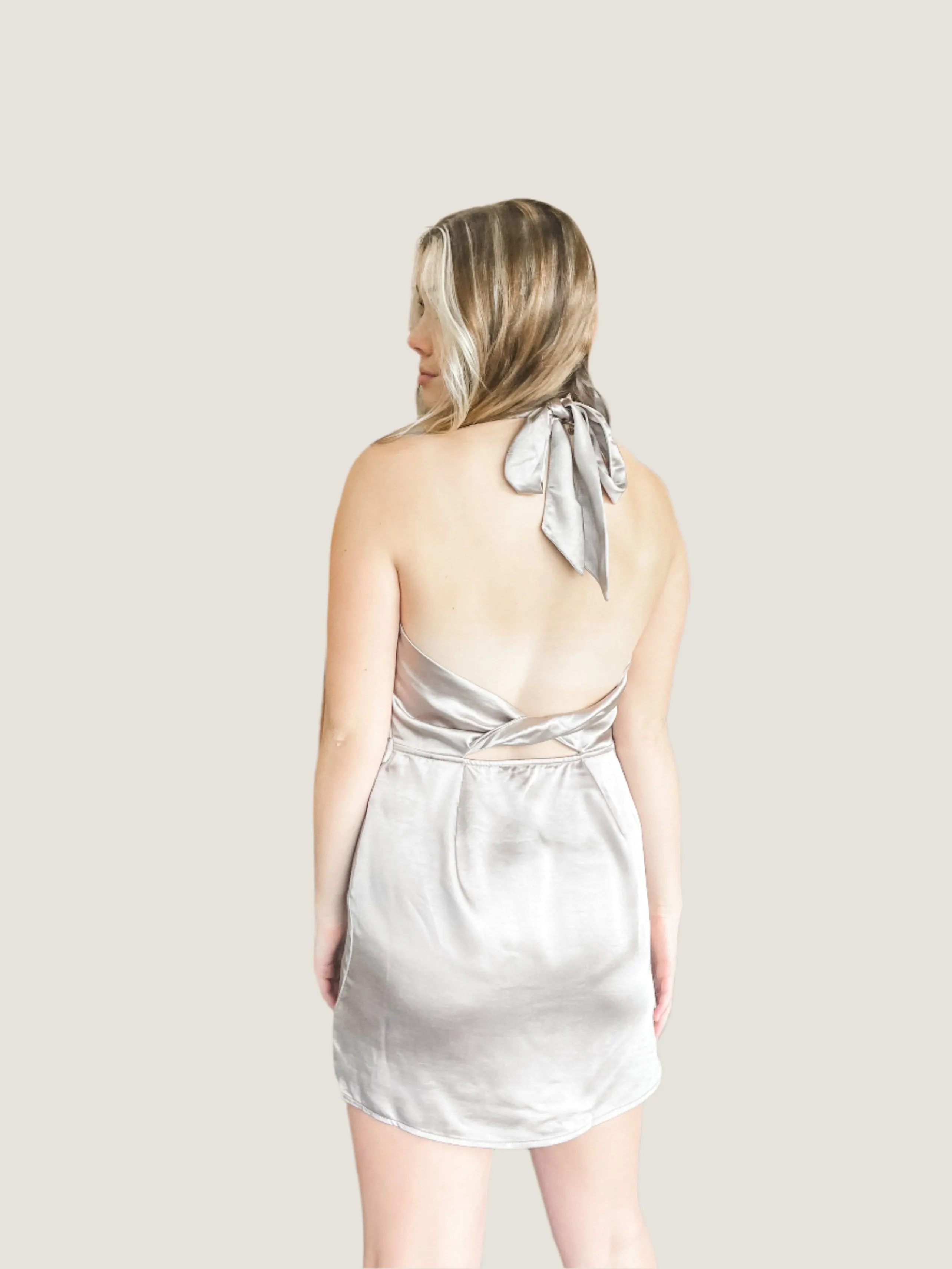 Isn't She Lovely Satin Dress