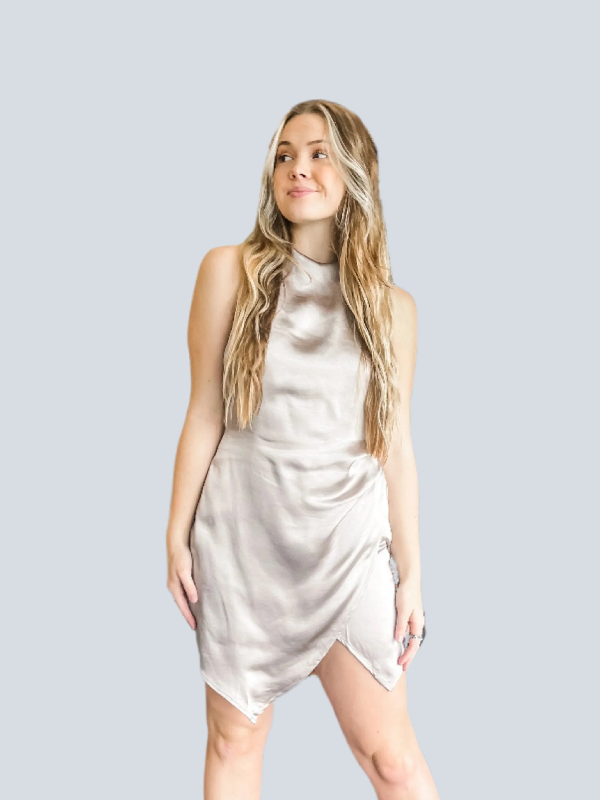 Isn't She Lovely Satin Dress