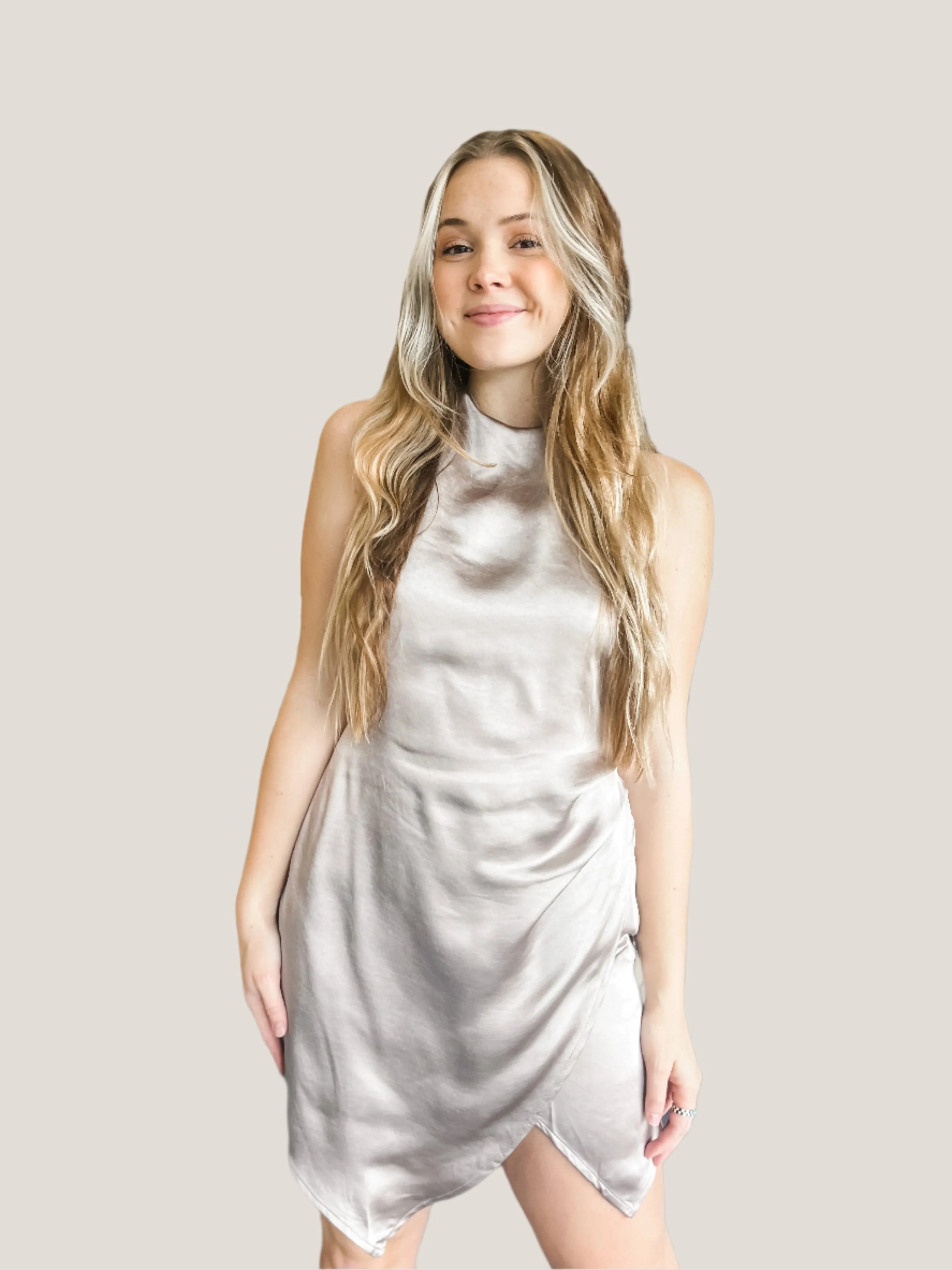 Isn't She Lovely Satin Dress