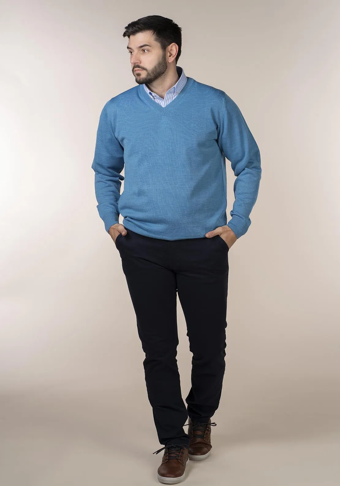 Mens V-Neck Jumper