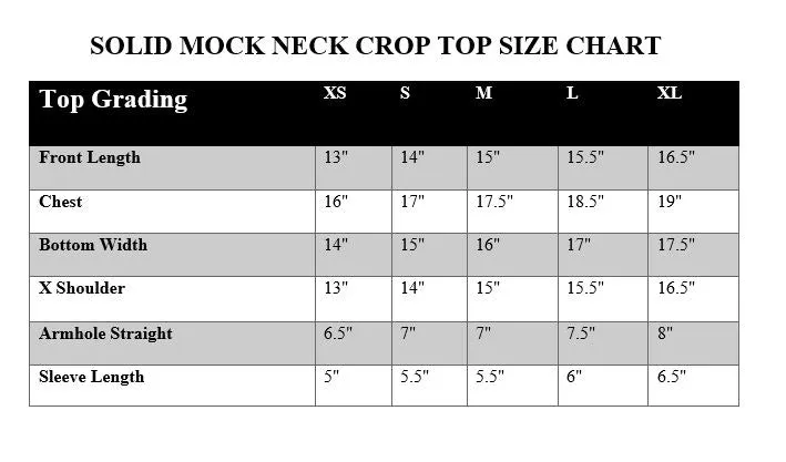 SOLID MOCK NECK CROP TOP-RED