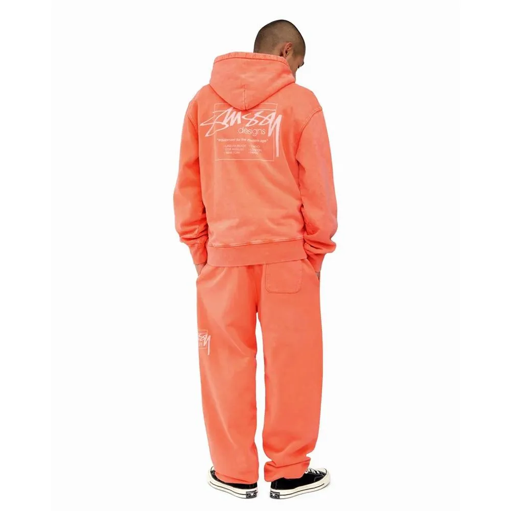 STUSSY DYED STUSSY DESIGNS HOOD-PEACH