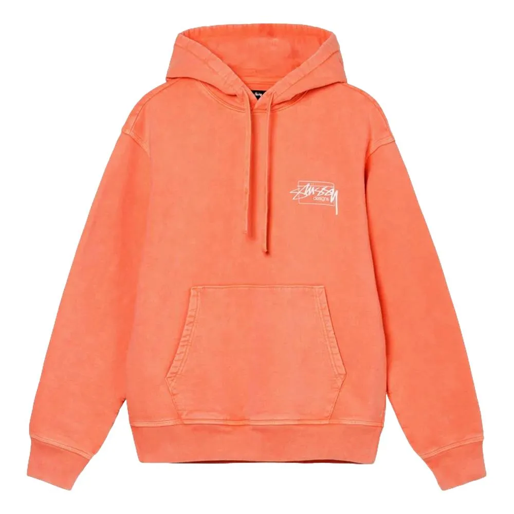 STUSSY DYED STUSSY DESIGNS HOOD-PEACH