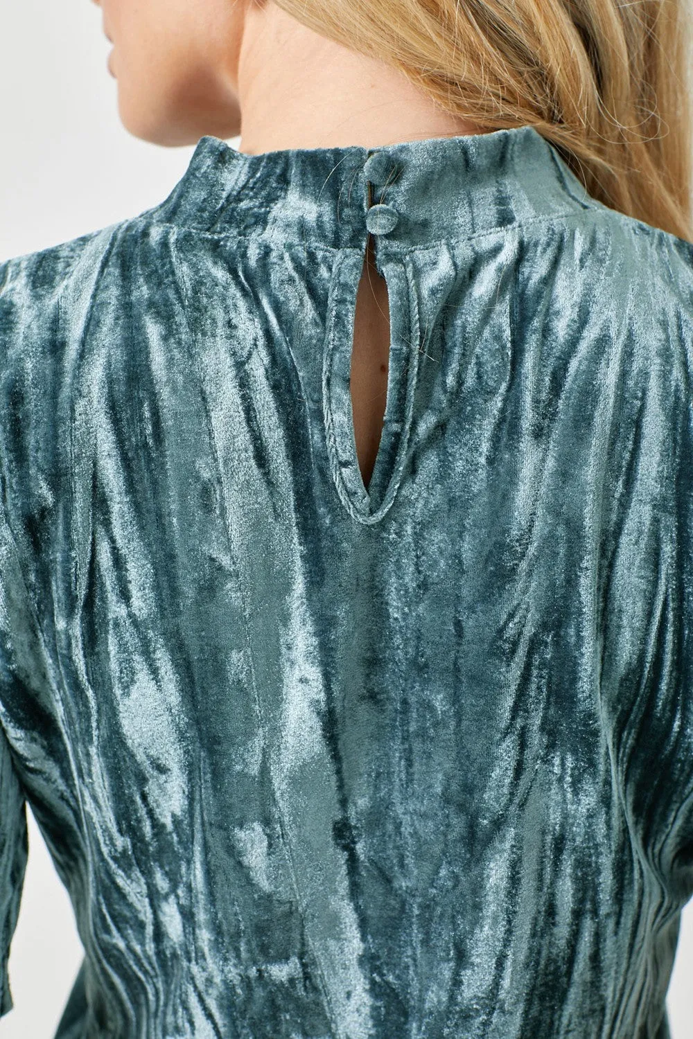 Velvet Mock Neck Top